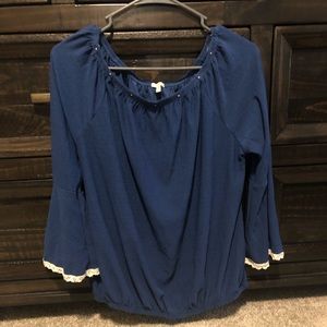 Navy Blue Top